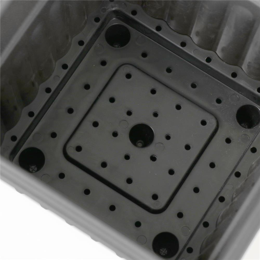 กระถางพลาสติก BABA 200 สี CHARCOAL