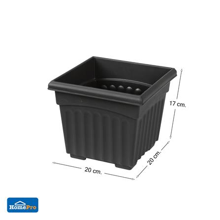 กระถางพลาสติก BABA 200 สี CHARCOAL_5