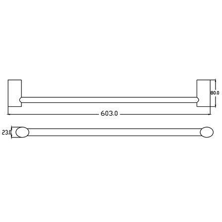 ราวแขวนผ้า COTTO CT0222(HM) สีโครม_2