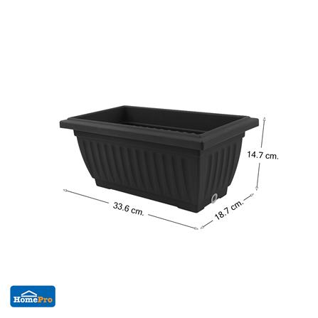 กระถางพลาสติก BABA 510 สี CHARCOAL_5