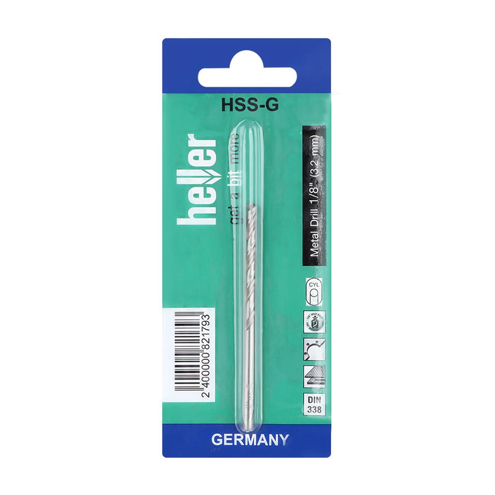 ดอกเจาะเหล็ก HELLER HIGH SPEED 1/8 นิ้ว