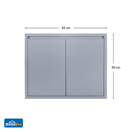 บานซิงค์คู่ CABIN HI-GlOSS 83x65 ซม. สีเทา_4