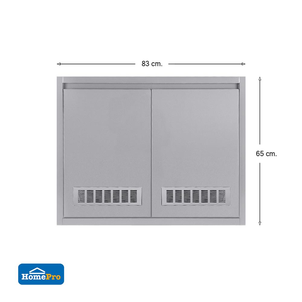บานใต้ซิงค์ CABIN HI-GLOSS 83X65 ซม. สีเทา