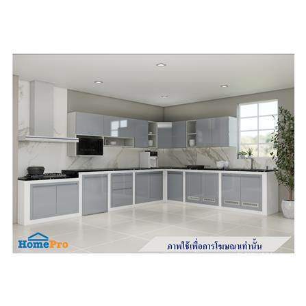 บานใต้ซิงค์ CABIN HI-GLOSS 83X65 ซม. สีเทา_4