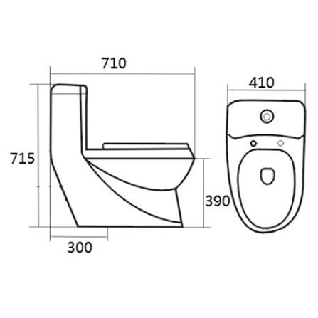 สุขภัณฑ์ 1 ชิ้น MOYA SN-T008 3/6 ลิตร สีขาว_8