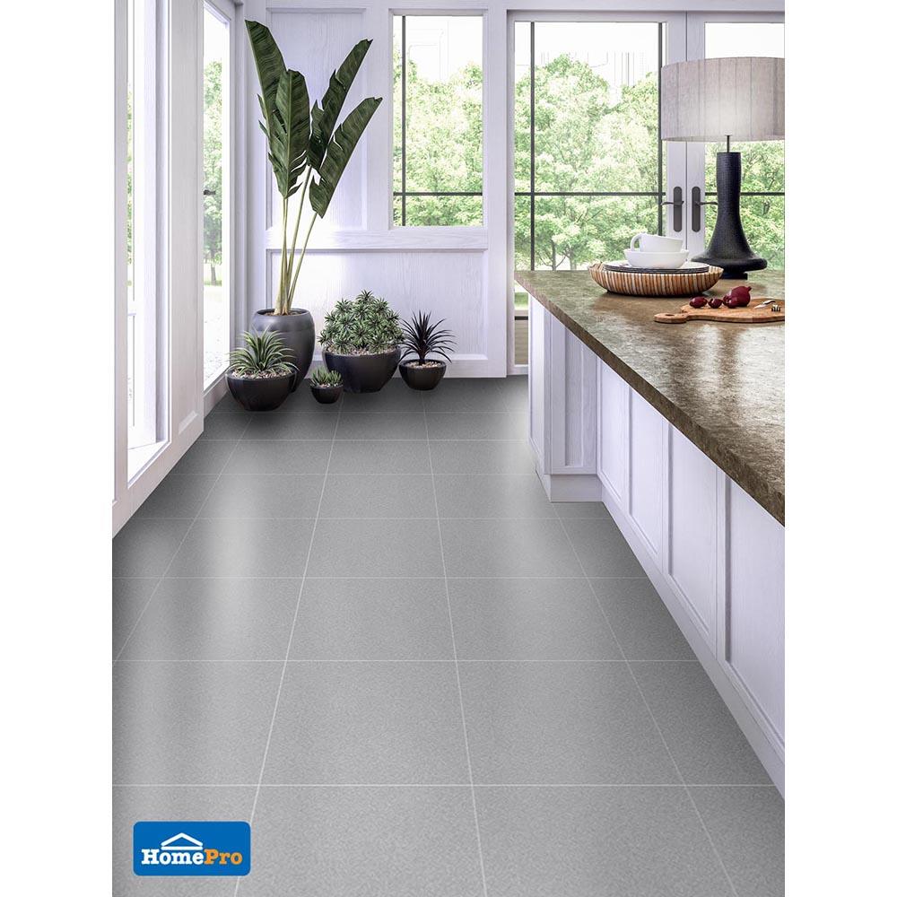 กระเบื้องพื้น 16x16 นิ้ว TARA ราฟ เทาเข้ม EXC A 0.96 ตร.ม.