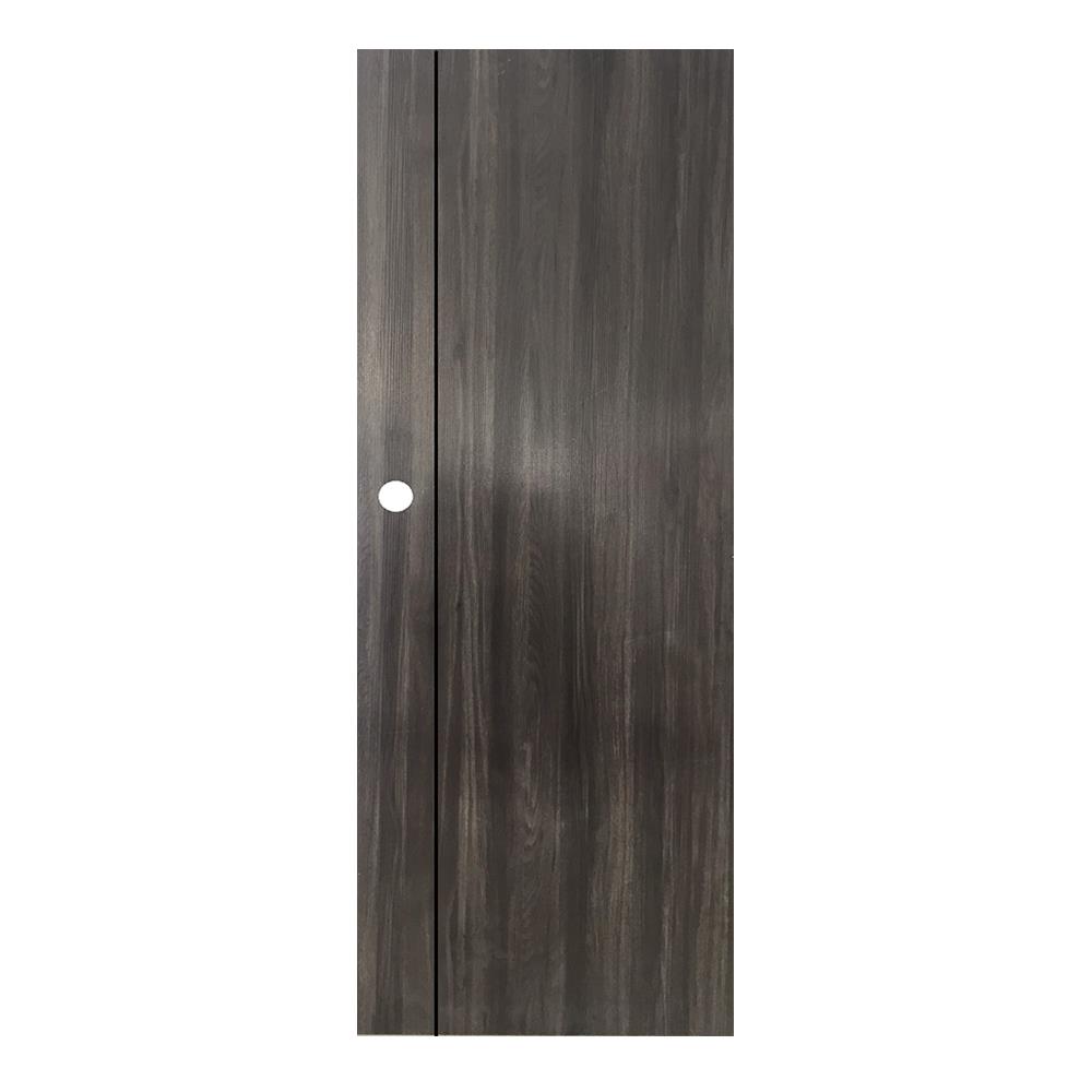 ประตูภายใน UPVC AZLE LT-05 80X200 ซม. สี DARK GREY เจาะลูกบิด