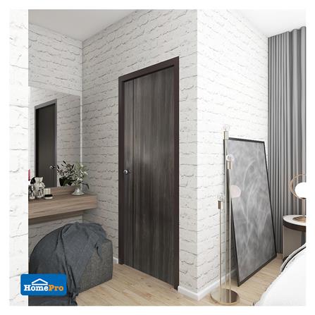 ประตูภายใน UPVC AZLE LT-05 80X200 ซม. สี DARK GREY เจาะลูกบิด_3