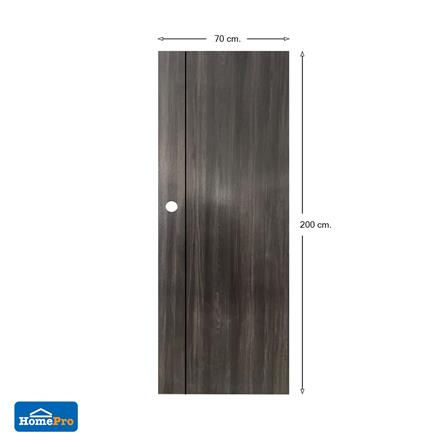 ประตูภายใน UPVC AZLE LT-05 80X200 ซม. สี DARK GREY เจาะลูกบิด_5