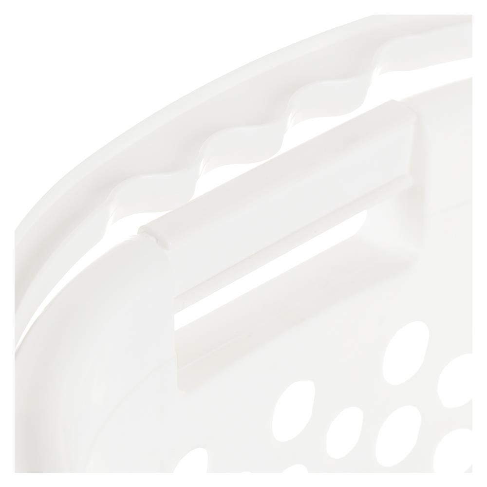 ตะกร้าผ้าเหลี่ยมหูหิ้ว 5040 ขาว PLIM