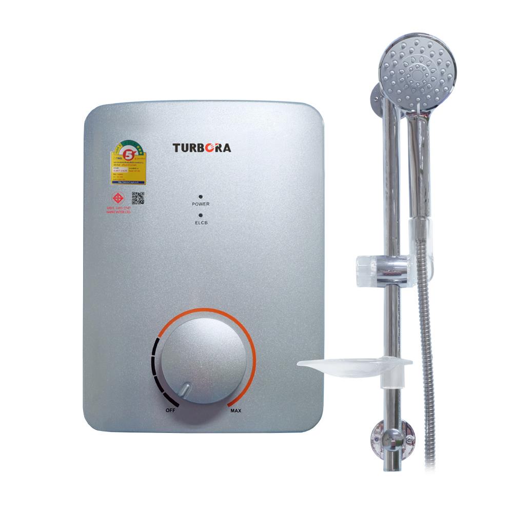 เครื่องทำน้ำอุ่น TURBORA U2 4500 วัตต์ สีเงิน