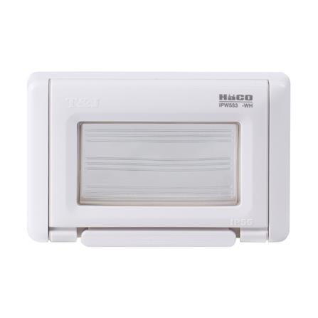กล่องกันน้ำแบบฝัง 3 ช่อง HACO IPW553 สีขาว