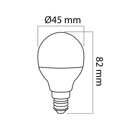 หลอด LED SHINING BULB GLOBE 3 วัตต์ WARM WHITE E14_3