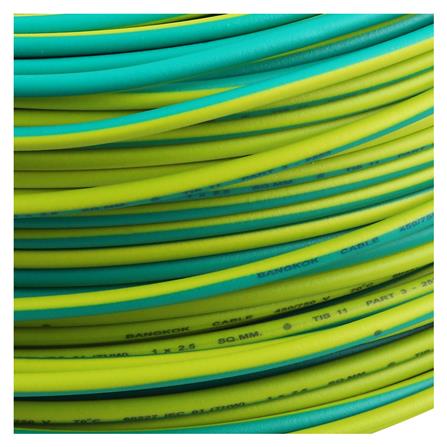 สายไฟ THW IEC01 BCC 1x1.5 ตร.มม. 100 ม. สีเขียวคาดเหลือง_2