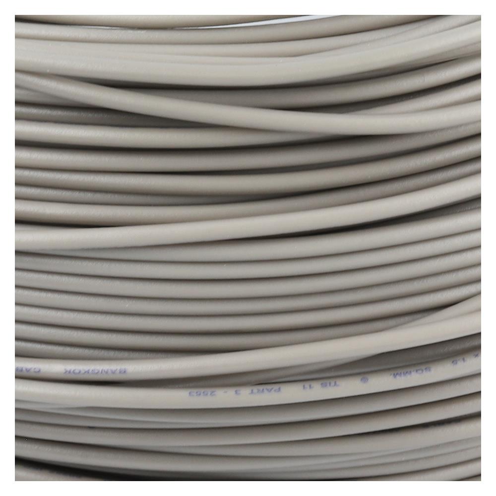 สายไฟ THW IEC01 BCC 1x1.5 ตร.มม. 100 ม. สีเทา