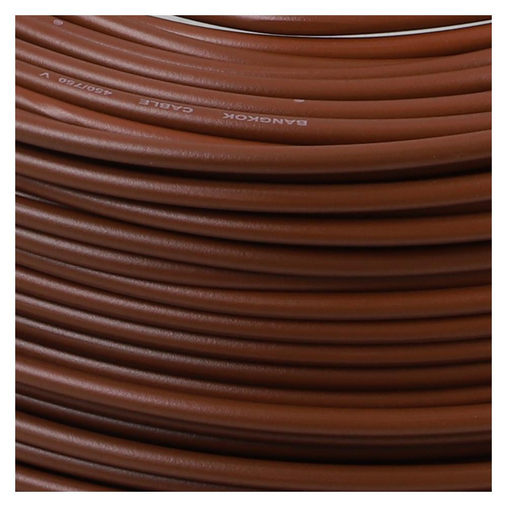 สายไฟ THW IEC01 BCC 1x4ตร.มม. 100 ม. สีน้ำตาล