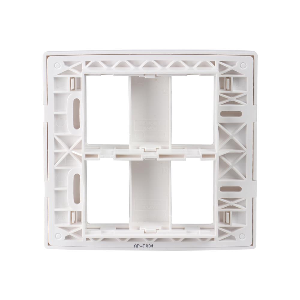 หน้ากาก 4 ช่อง HACO AP-F004 สีขาว