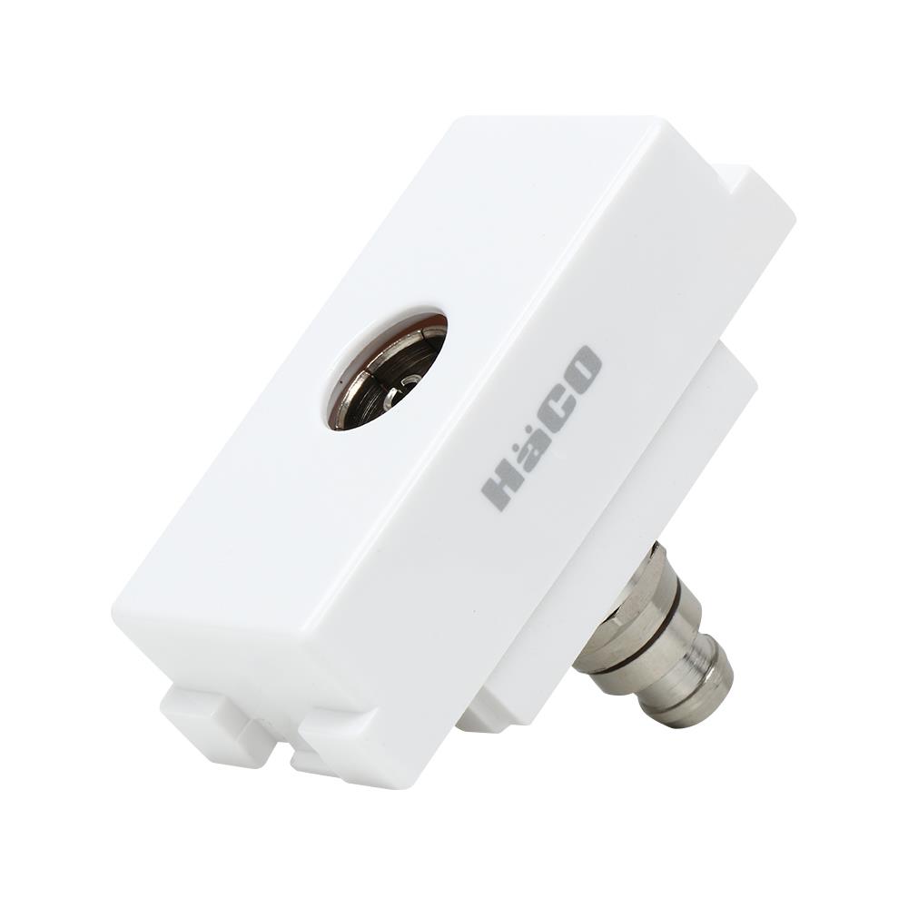 เต้ารับโทรทัศน์ 75 โอห์ม HACO AP-T075 สีขาว