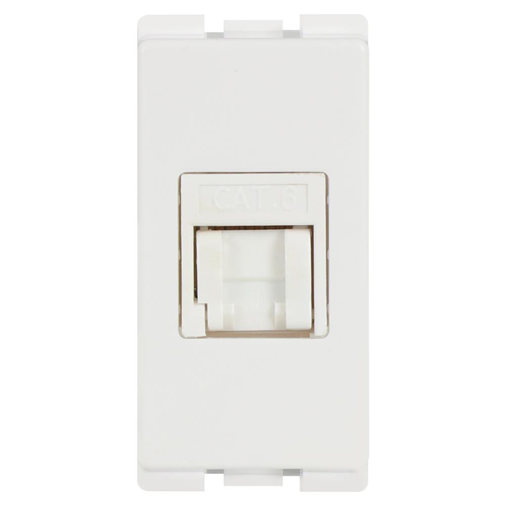 เต้ารับคอมพิวเตอร์ HACO CAT6 AP-J046 สีขาว