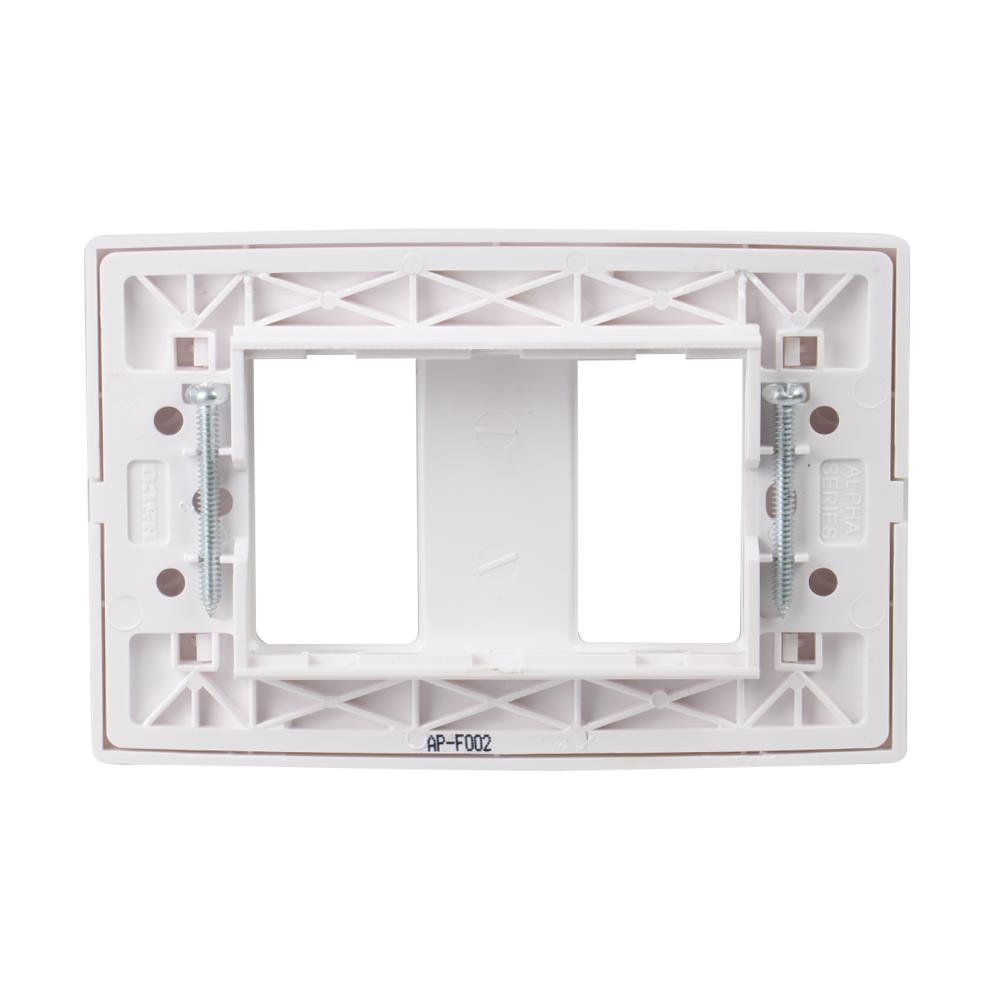 หน้ากาก 2 ช่อง HACO AP-F002 สีขาว