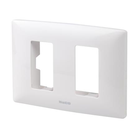 หน้ากาก 2 ช่อง HACO AP-F002 สีขาว_1