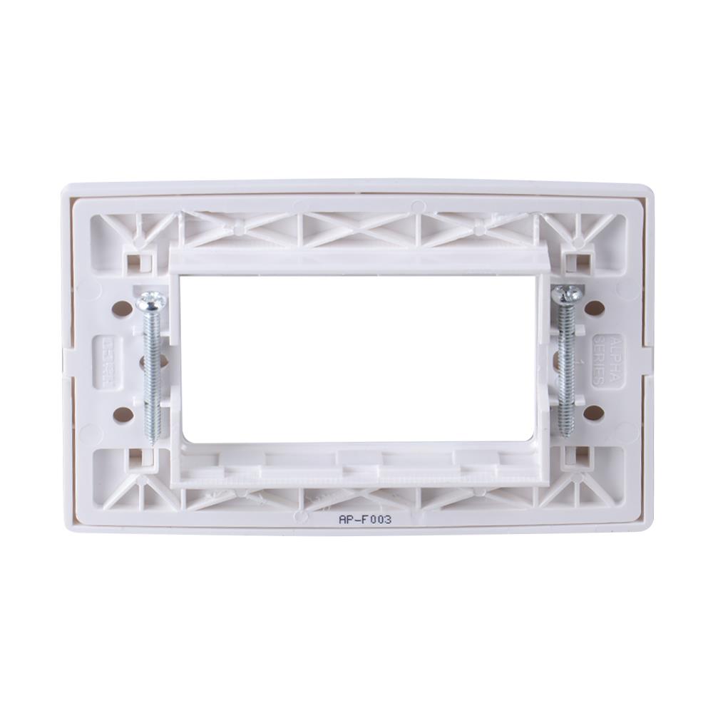 หน้ากาก 3 ช่อง HACO AP-F003 สีขาว