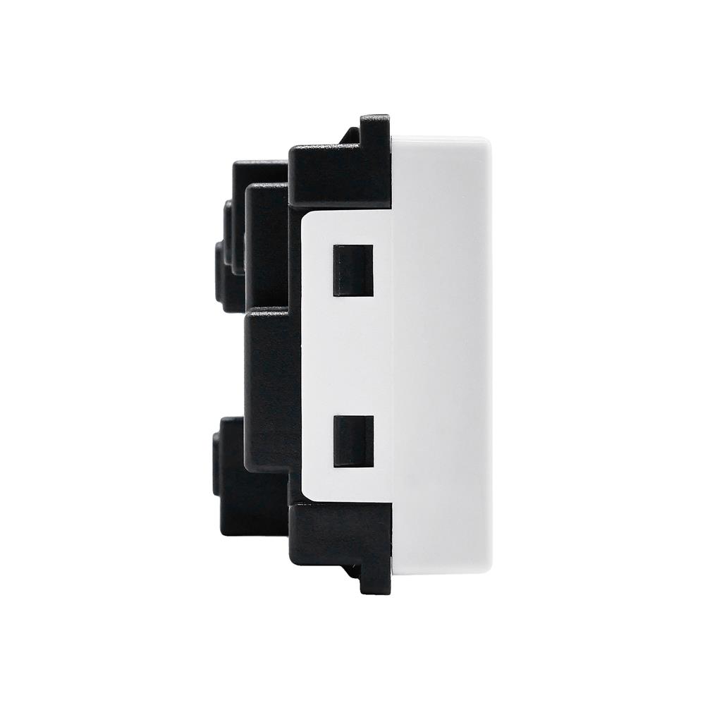 เต้ารับคู่ 3 ขา มีม่านิรภัย HACO AP-E233 สีขาว