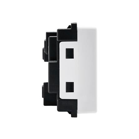 เต้ารับคู่ 3 ขา มีม่านิรภัย HACO AP-E233 สีขาว_2