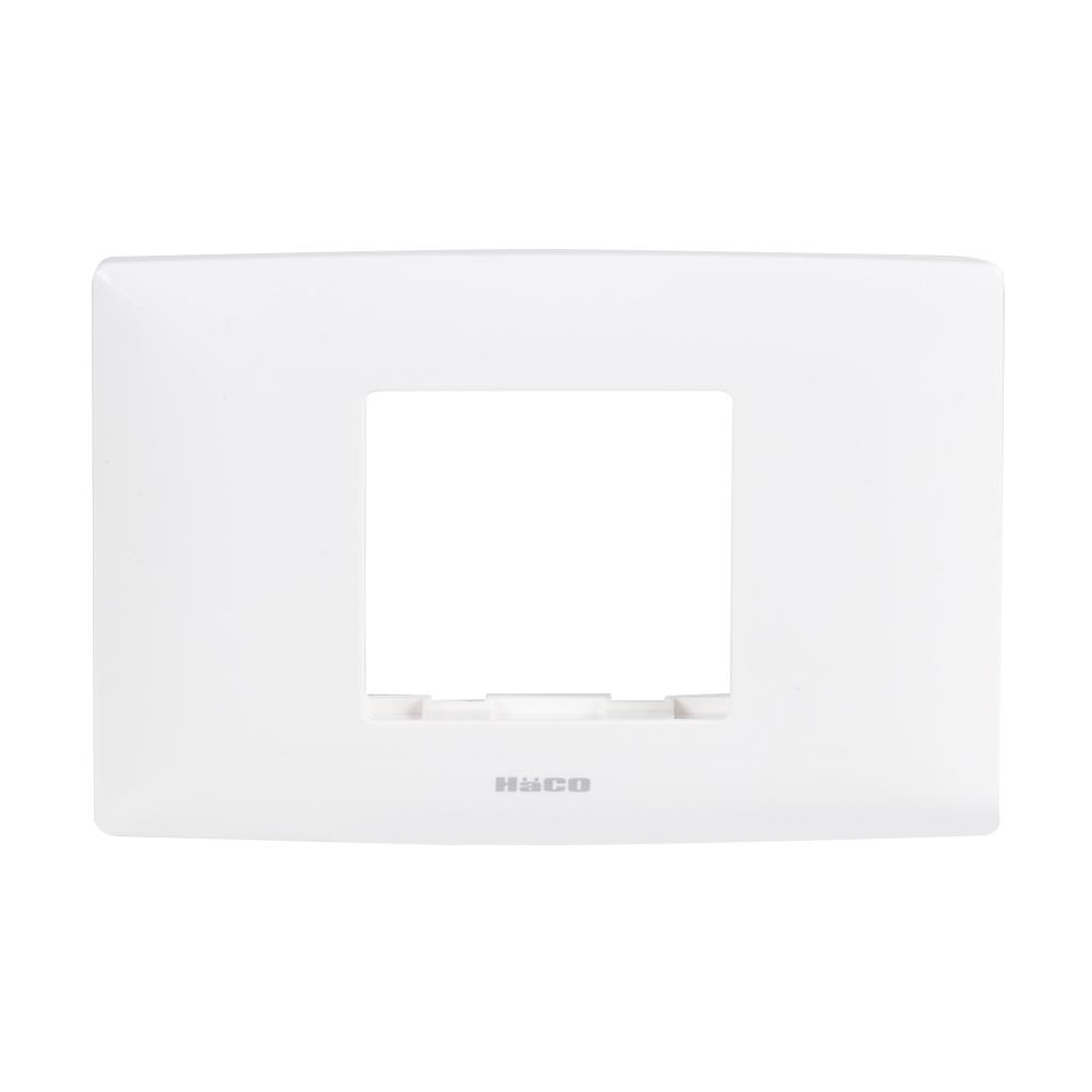 หน้ากาก 2 ช่องกลาง HACO AP-F002A สีขาว