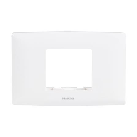 หน้ากาก 2 ช่องกลาง HACO AP-F002A สีขาว