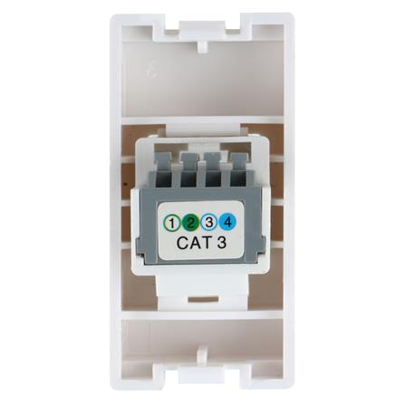 เต้ารับโทรศัพท์ HACO 6P/4C AP-P024 สีขาว_2