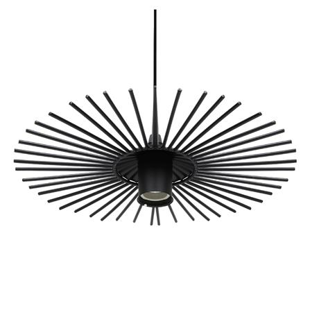 ไฟช่อ EVL HG-0017 สีดำ 1 หัว_1