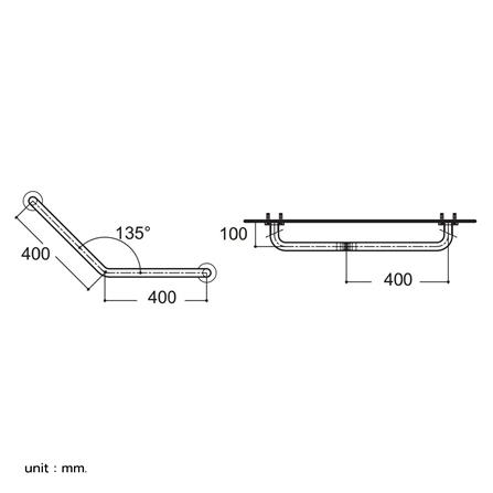ราวมือจับ แบบตัว V AMERICAN STANDARD HR-320640-01_1