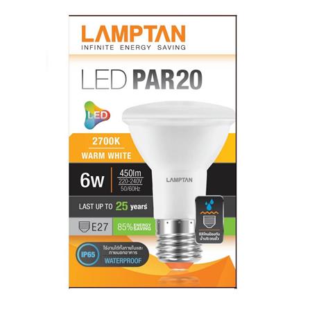 หลอด LED LAMPTAN PAR20 6 วัตต์ E27 WARMWHITE_1