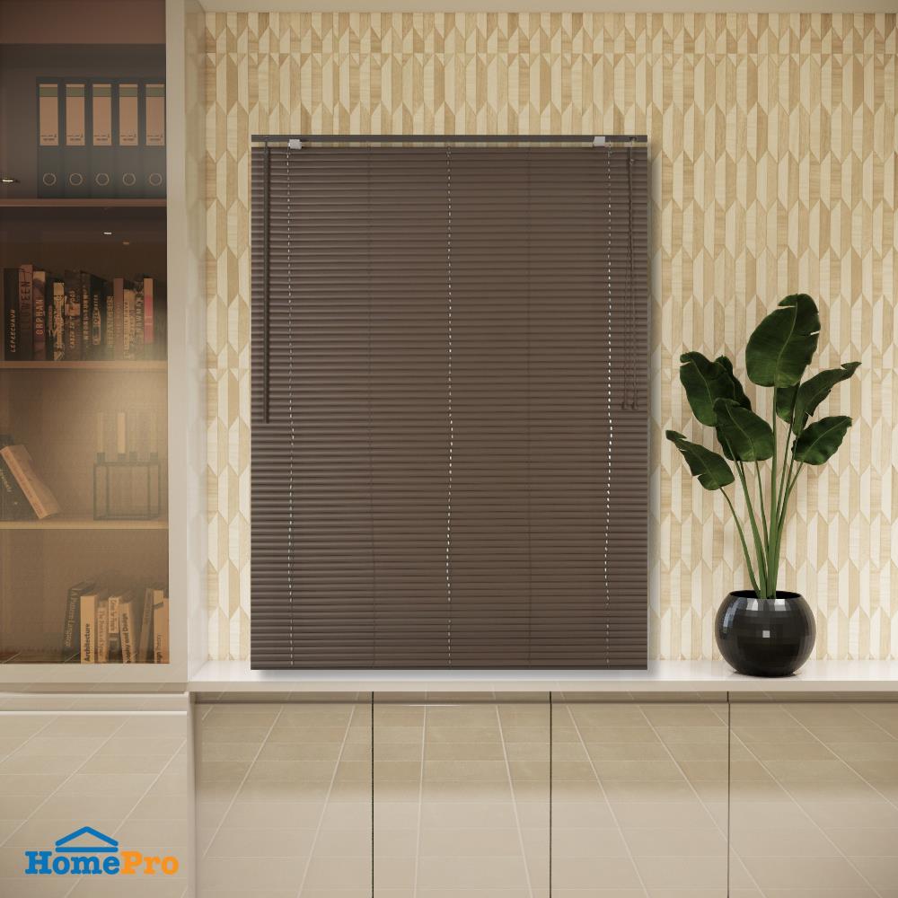 มู่ลี่ ไวนิล HOME LIVING STYLE 120X160 ซม. สีน้ำตาลเข้ม