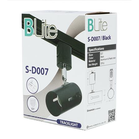 แทรกไลท์ติดราง BEC S-D007 สีดำ_4