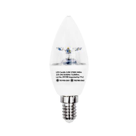 หลอด LED SHINING CANDLE 3 วัตต์ WARM WHITE E14_1
