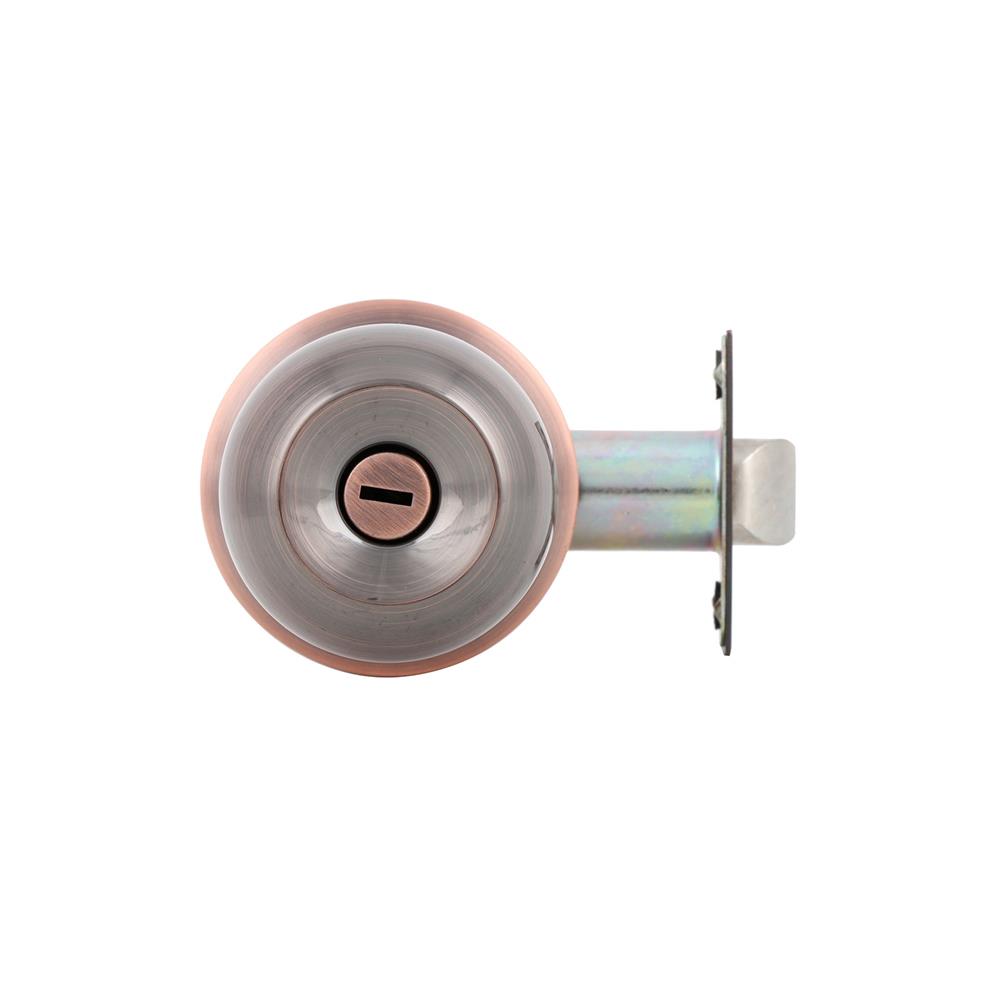 ลูกบิดทั่วไป หัวกลม ฝาใหญ่ COLT A68717 สีทองแดงรมดำ