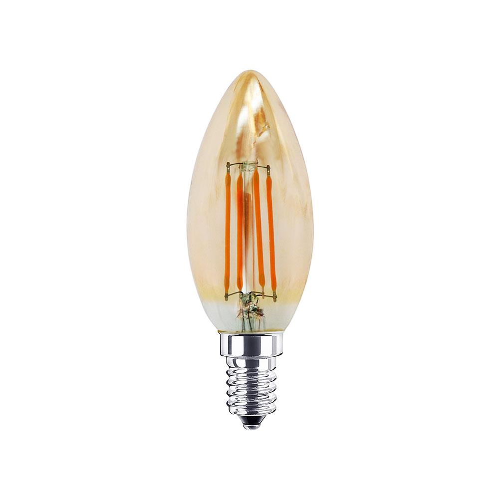 หลอด LED HI-TEK FILAMENT CANDLE 4 วัตต์ WARMWHITE E14