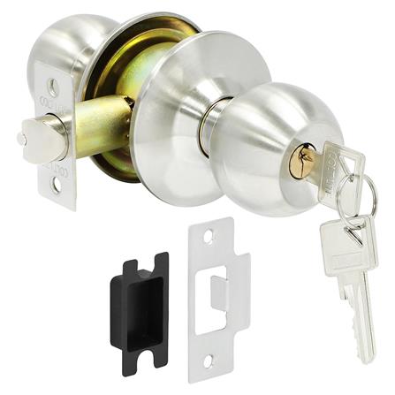 ลูกบิดทั่วไป COLT A68717 SS ฝาใหญ่ หัวกลม สีสเตนเลส_1