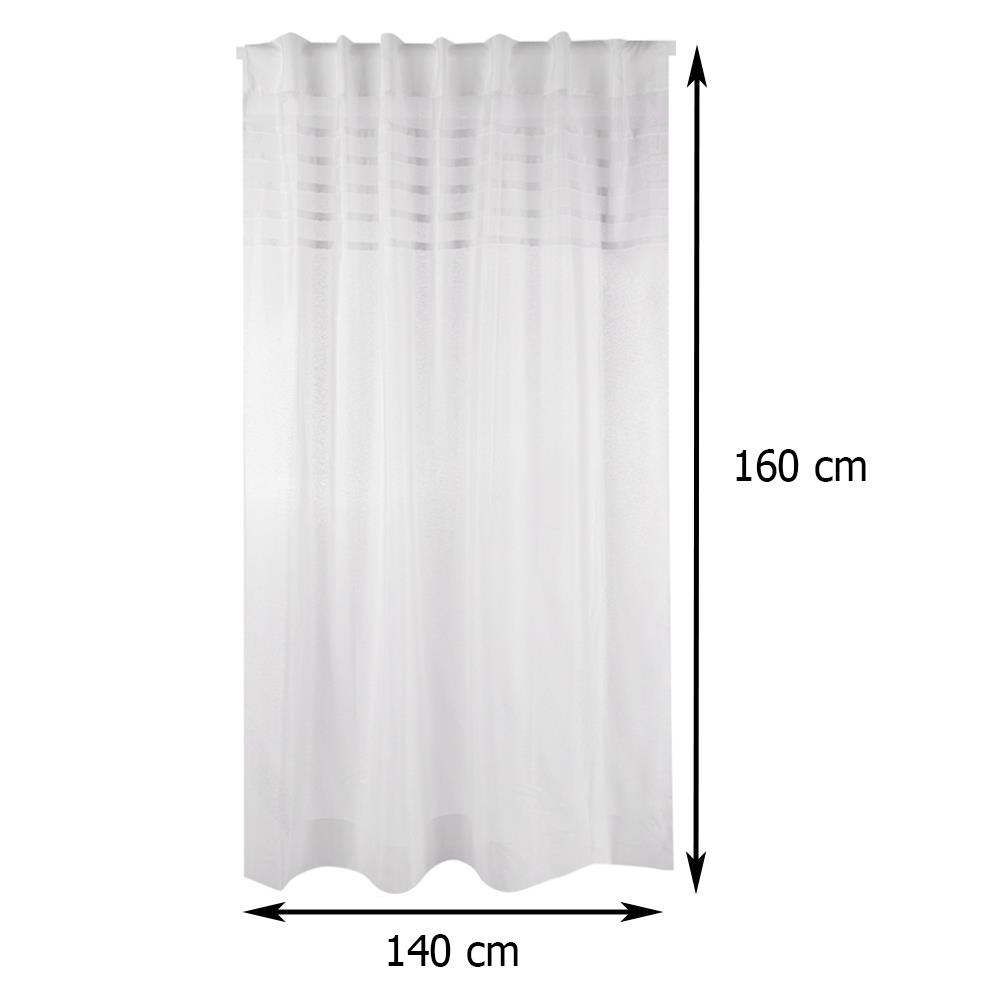 ผ้าม่านโปร่งซ่อนหู HOME LIVING STYLE DITTO 140X160 ซม. สีขาว