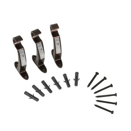 รางเหล็ก ยืดหด HOME LIVING STYLE WOOD BALL 110-210 ซม. สีน้ำตาล_2