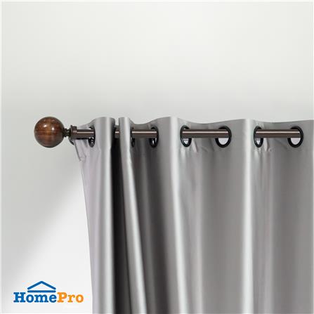 รางเหล็ก ยืดหด HOME LIVING STYLE WOOD BALL 110-210 ซม. สีน้ำตาล_3