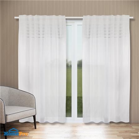 ผ้าม่านโปร่งซ่อนหู HOME LIVING STYLE DITTO 140X220 ซม. สีขาว_4