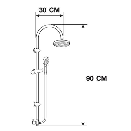 ฝักบัว RAIN SHOWER เดี่ยว MOYA MY-740_4