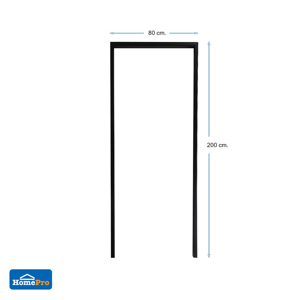 วงกบประตู UPVC AZLE 80x200 ซม. สีโอ๊คดำ