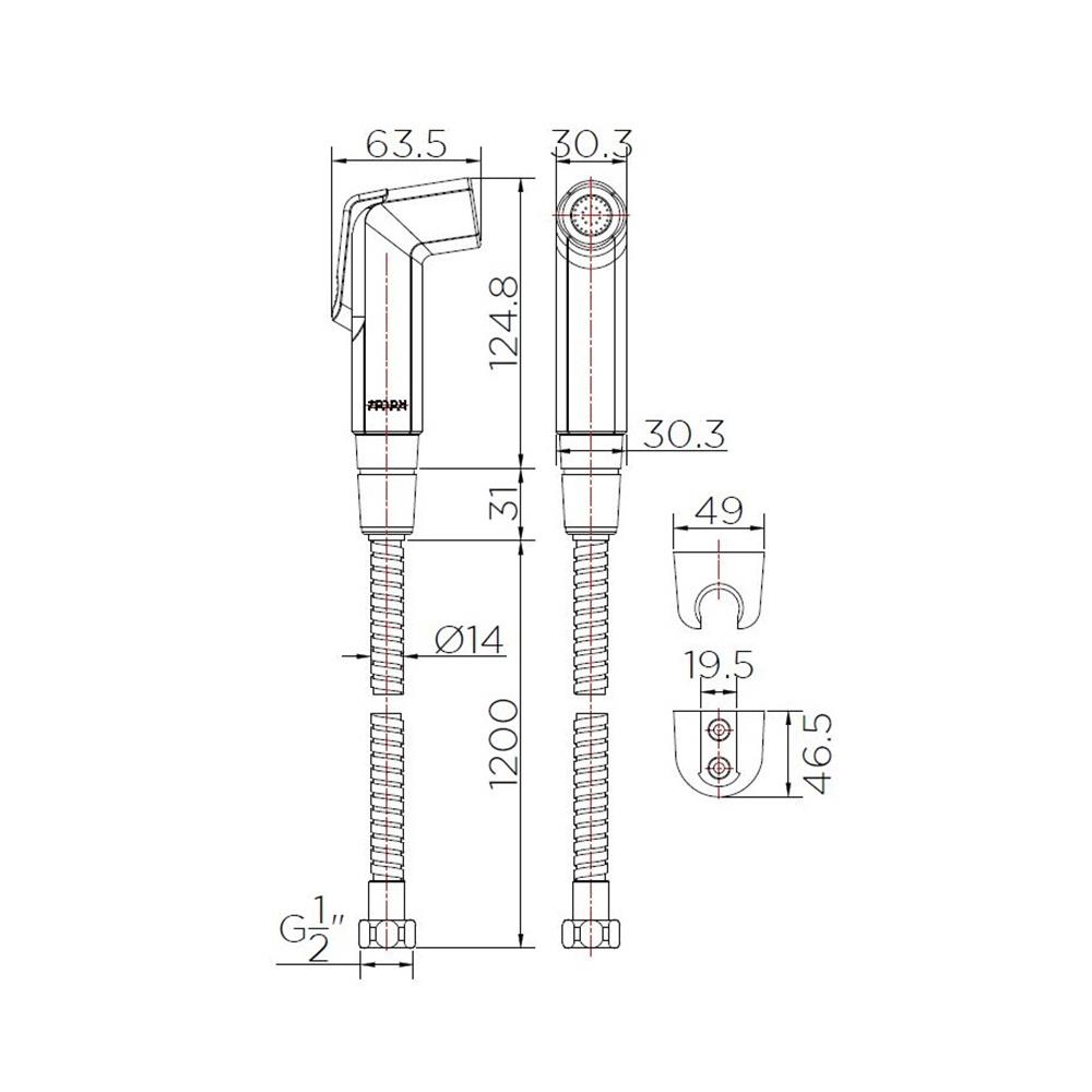 สายฉีดชำระครบชุด KARAT FAUCET KA-03-321-11 สีขาว