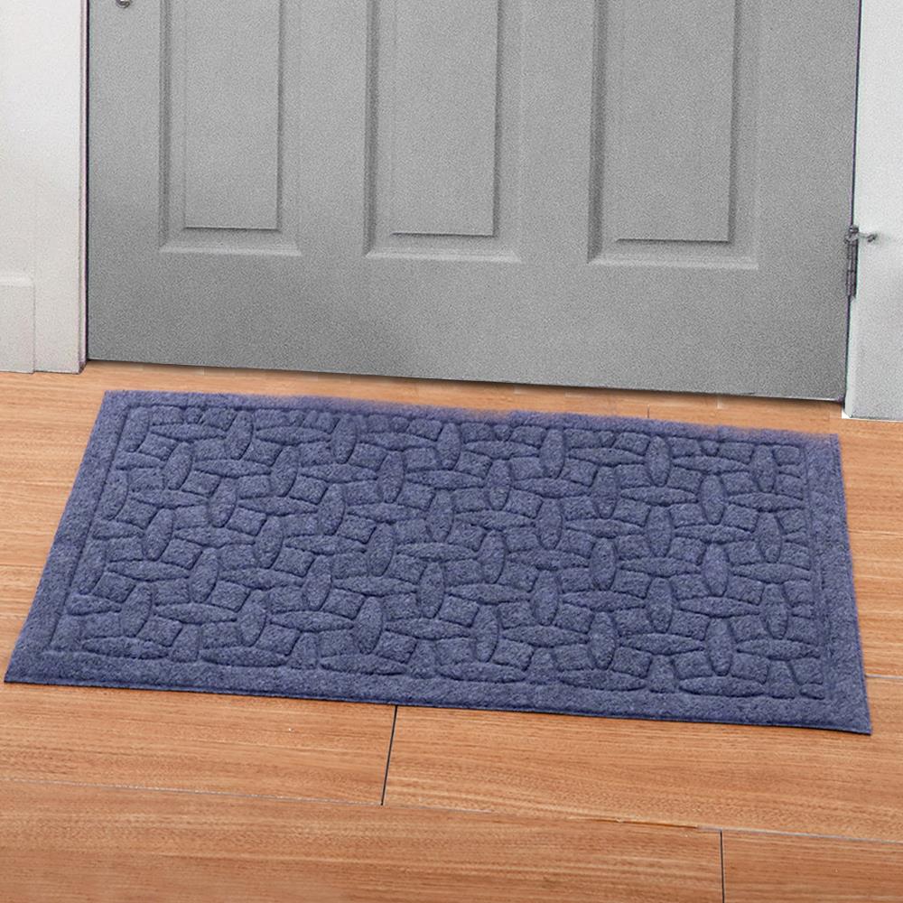 พรมเช็ดเท้าดักฝุ่น HOME LIVING STYLE MX2046 39X59 ซม. สีเทา