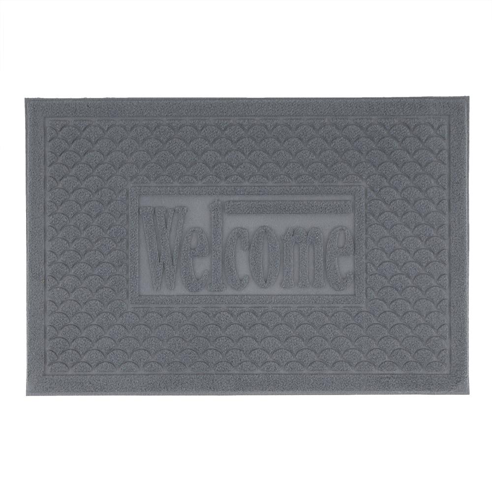 พรมเช็ดเท้าดักฝุ่น HOME LIVING STYLE MX2042 39X59 ซม. สีเทา