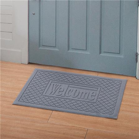 พรมเช็ดเท้าดักฝุ่น HOME LIVING STYLE MX2042 39X59 ซม. สีเทา_4